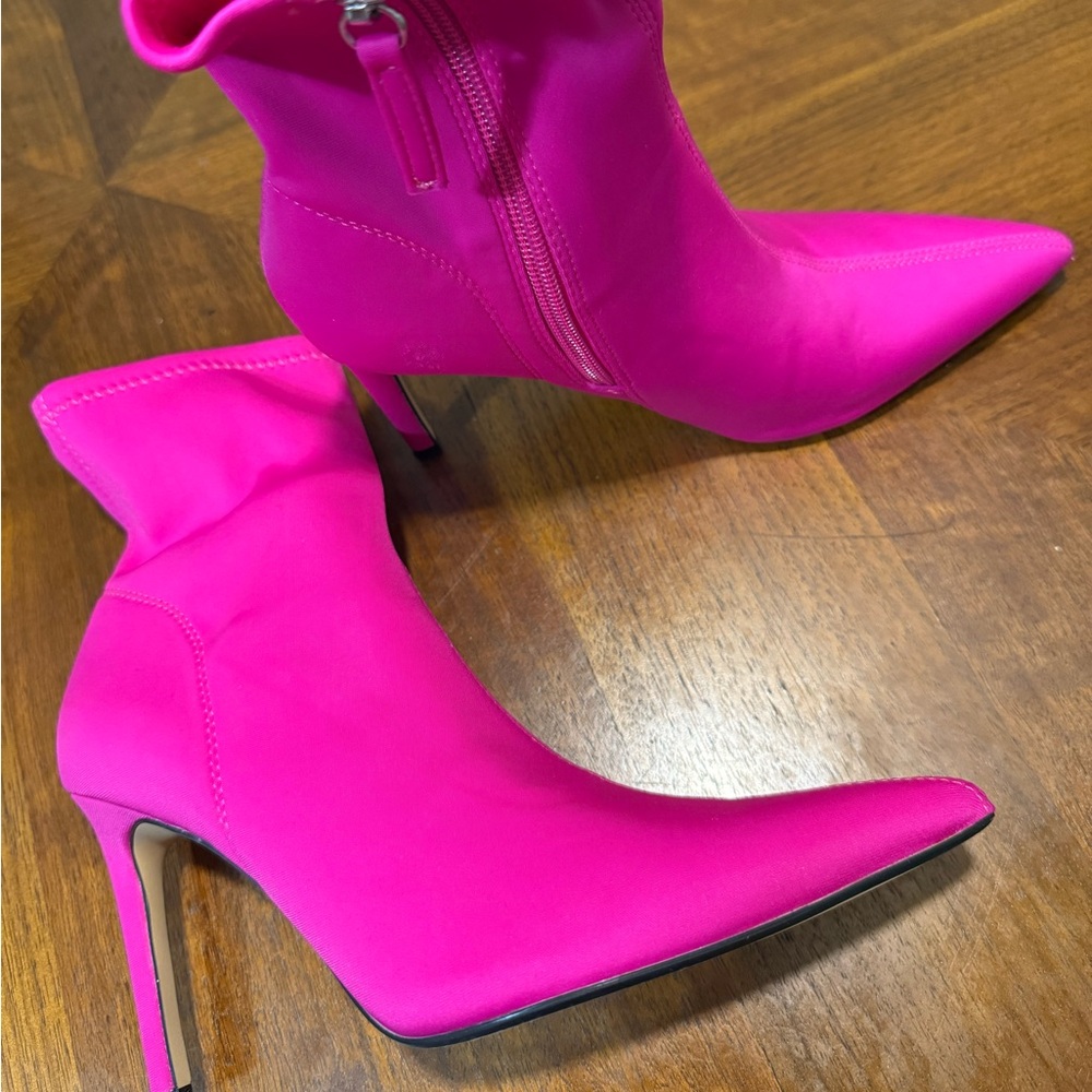 Zara Hot Pink - Ankle Booties